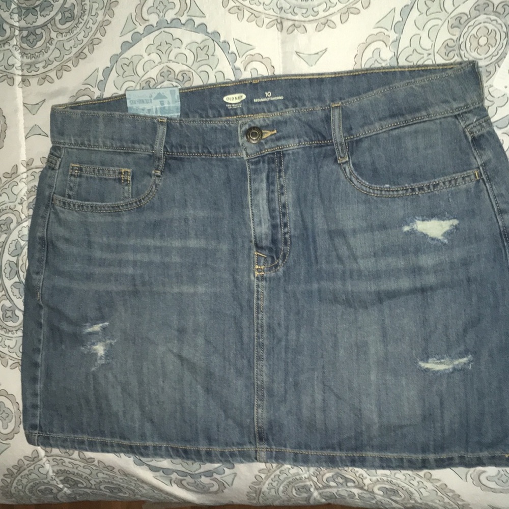 Jean mini skirt size 10